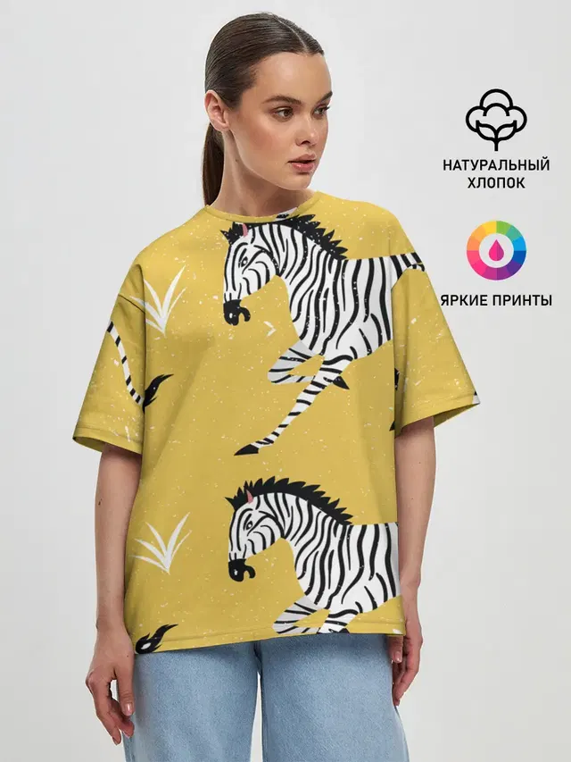 Женская футболка оверсайз