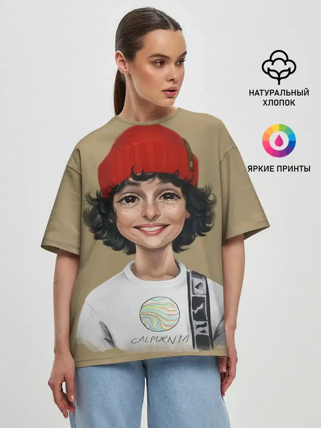 Женская футболка оверсайз