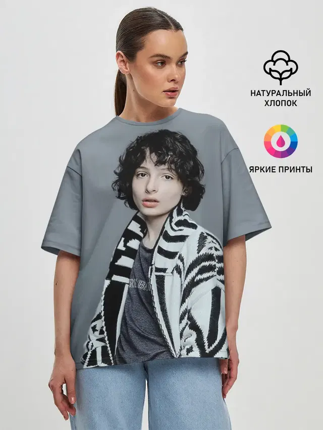 Женская футболка оверсайз
