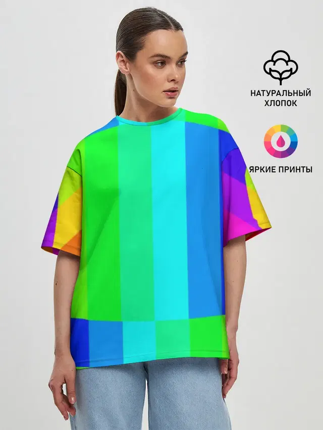 Женская футболка оверсайз