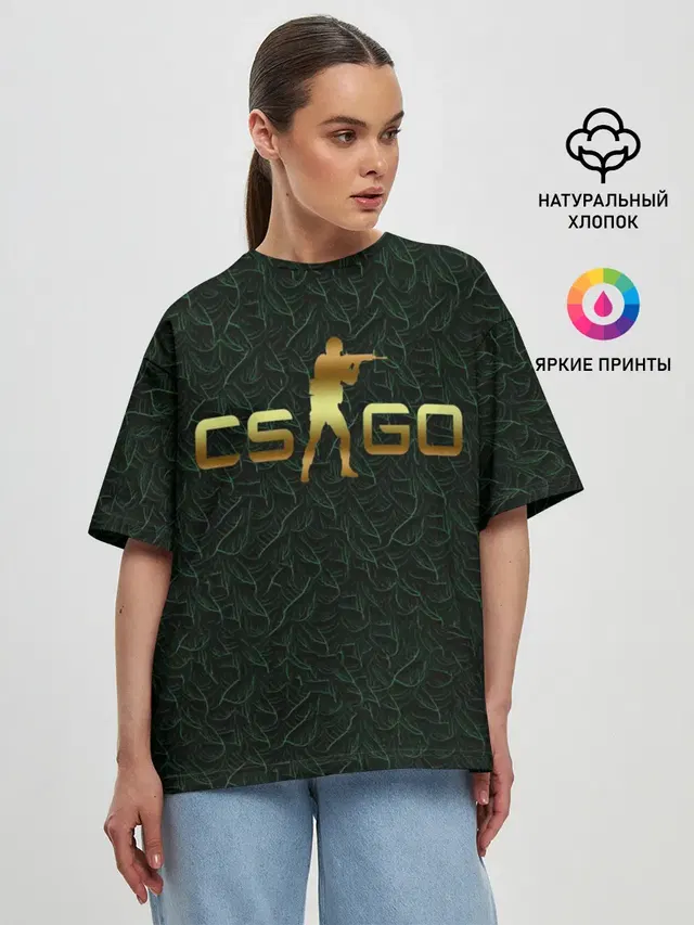 Женская футболка оверсайз