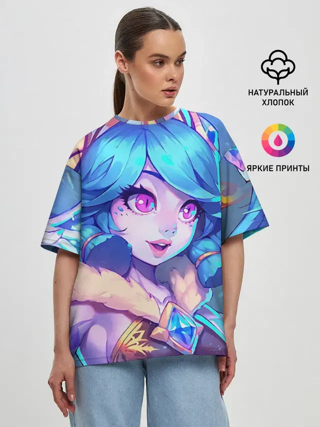 Женская футболка оверсайз