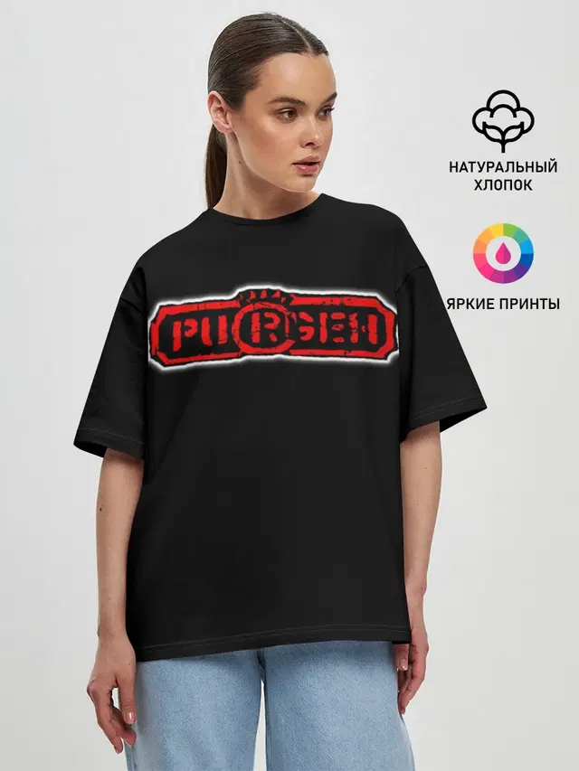 Женская футболка оверсайз