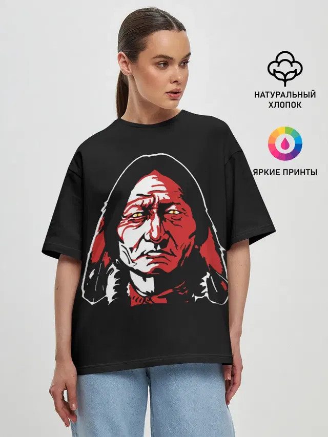 Женская футболка оверсайз
