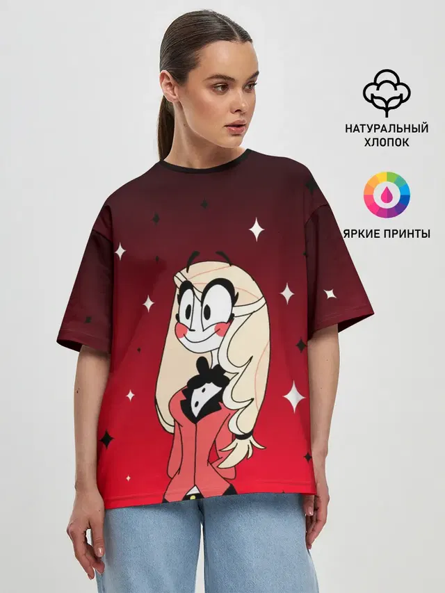 Женская футболка оверсайз