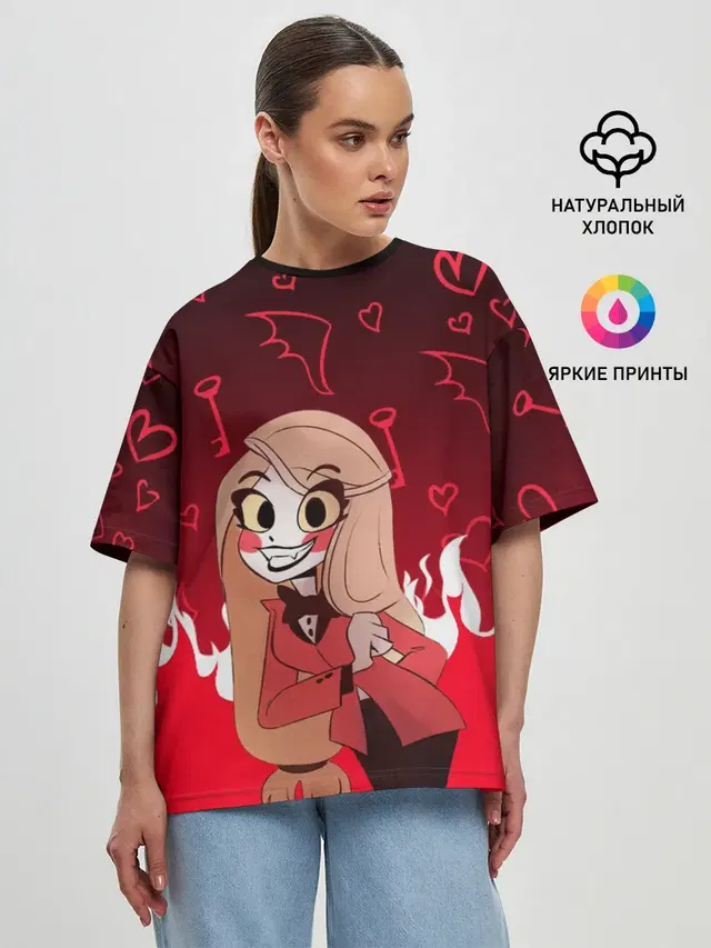 Женская футболка оверсайз