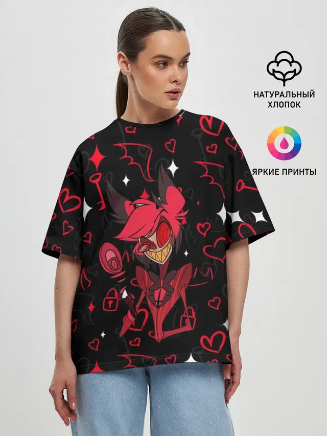 Женская футболка оверсайз