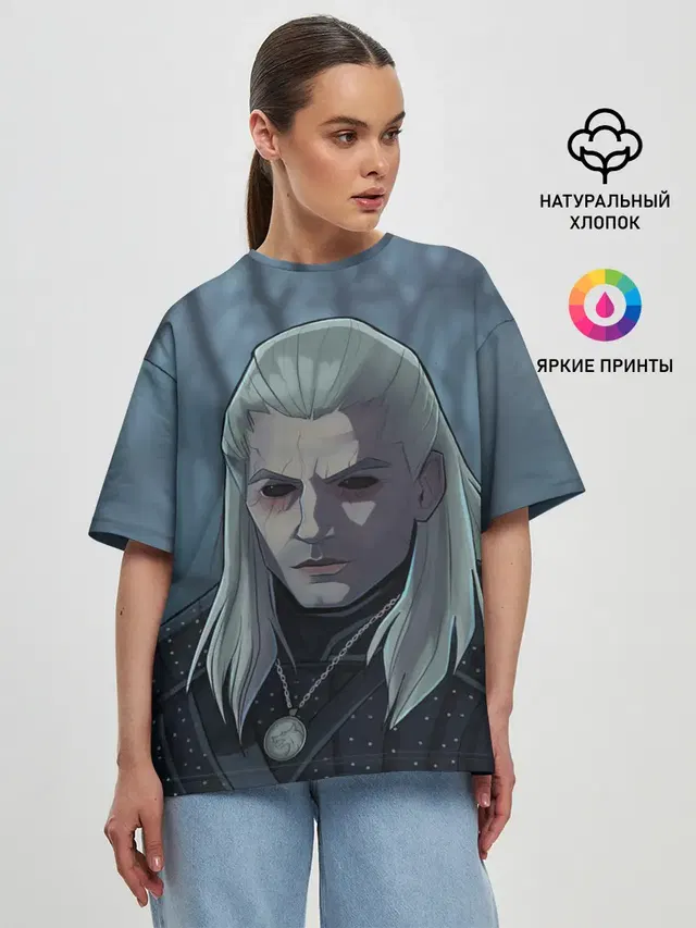 Женская футболка оверсайз