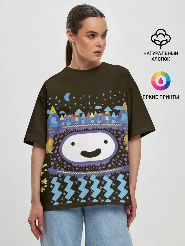 Женская футболка оверсайз
