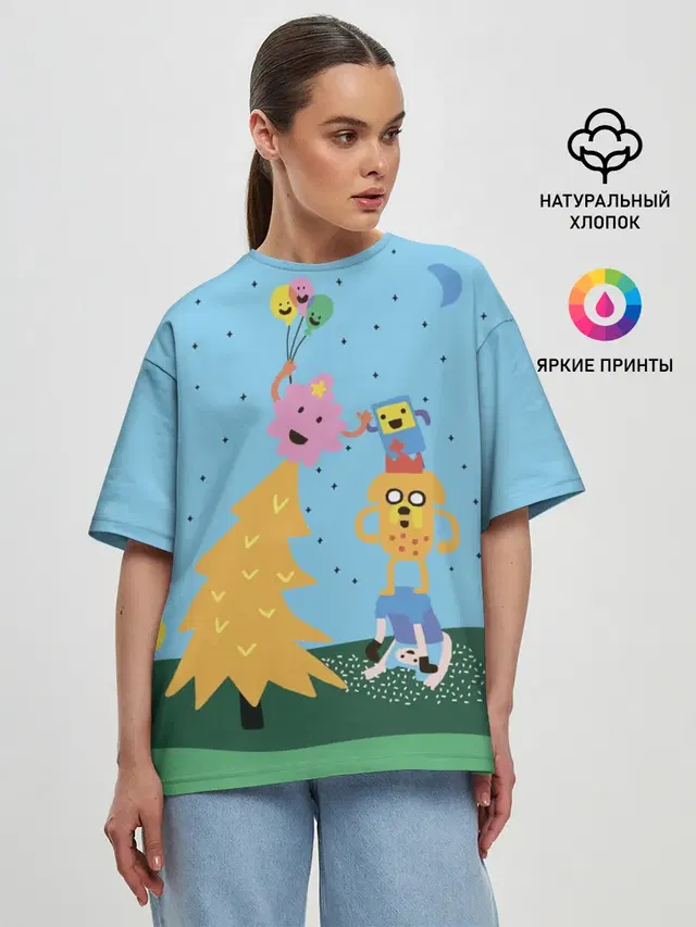 Женская футболка оверсайз