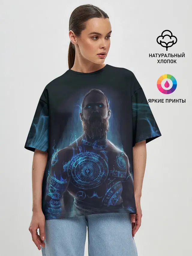 Женская футболка оверсайз