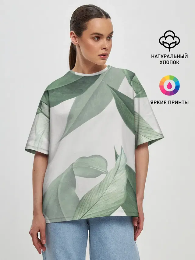 Женская футболка оверсайз
