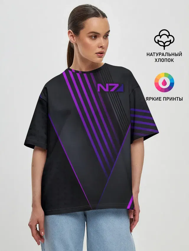 Женская футболка оверсайз