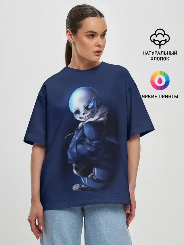 Женская футболка оверсайз