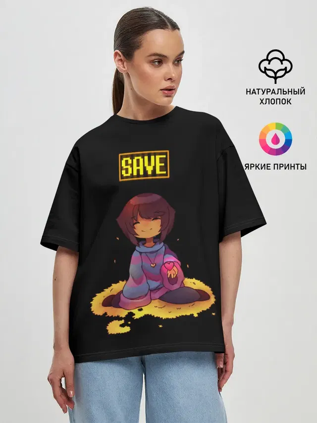 Женская футболка оверсайз
