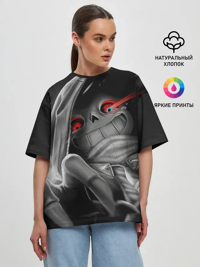 Женская футболка оверсайз