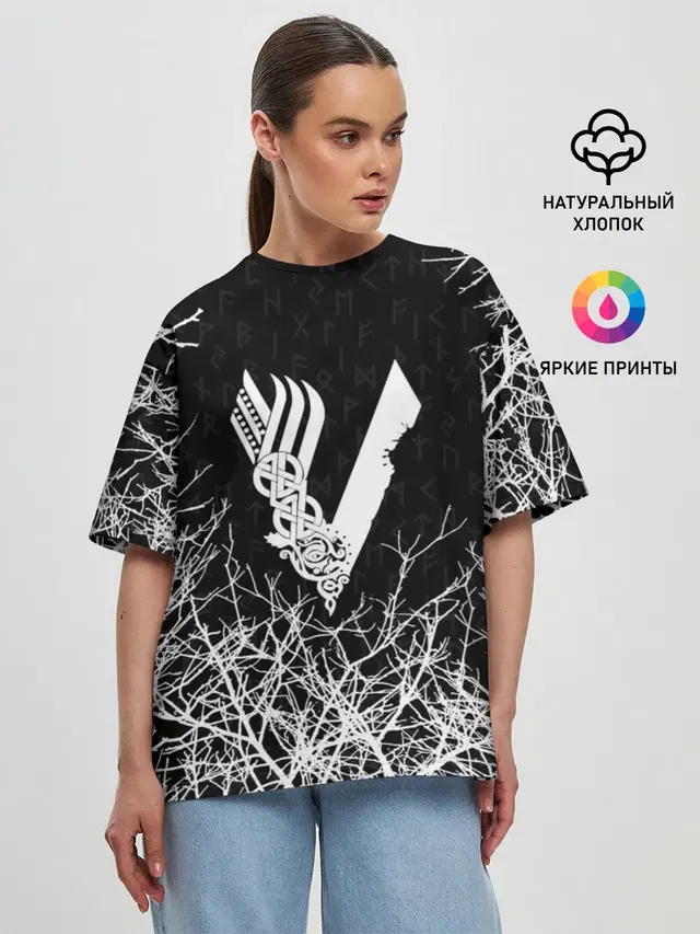 Женская футболка оверсайз
