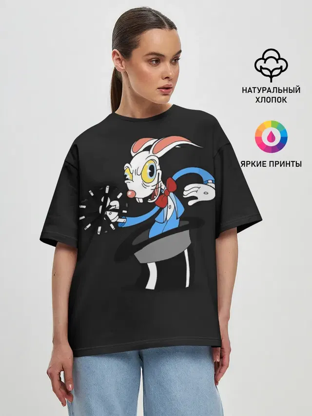 Женская футболка оверсайз