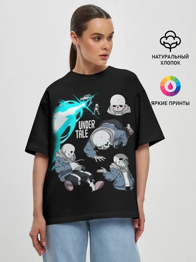 Женская футболка оверсайз