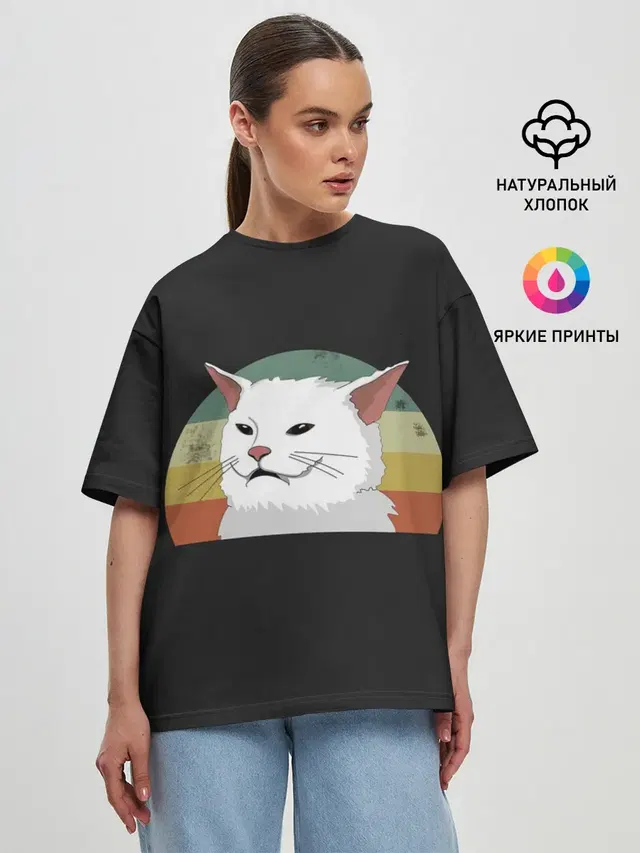 Женская футболка оверсайз