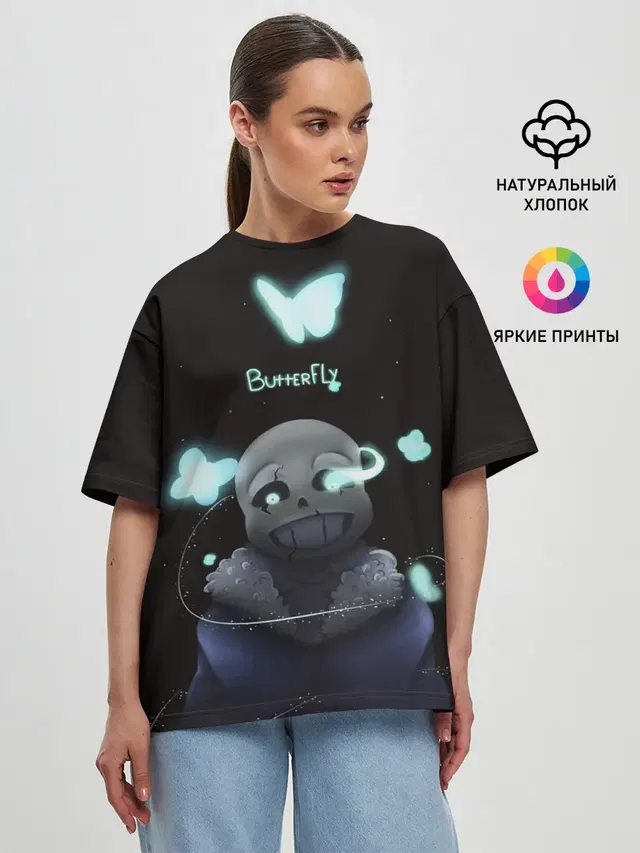Женская футболка оверсайз