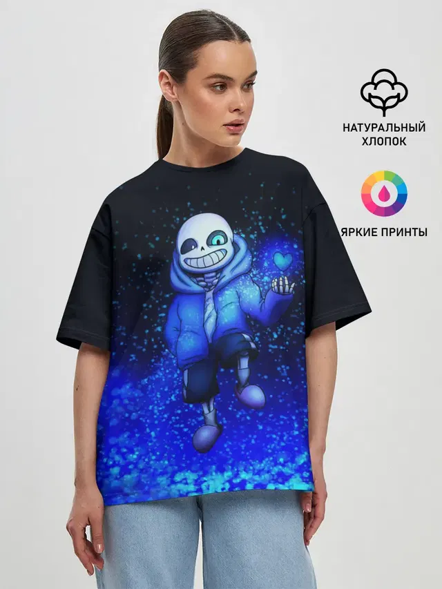 Женская футболка оверсайз