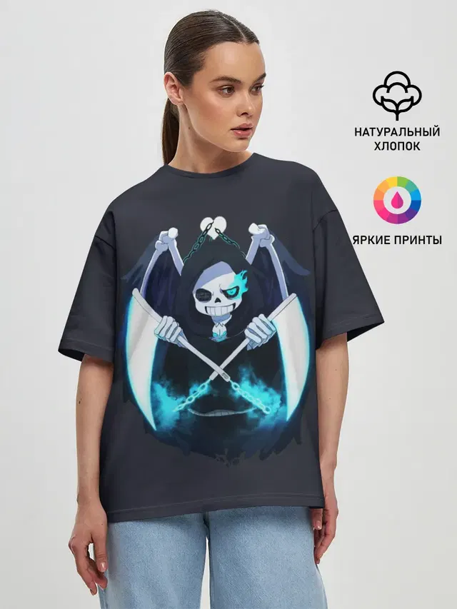 Женская футболка оверсайз