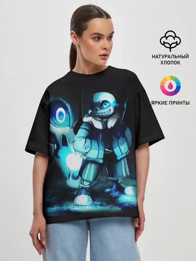 Женская футболка оверсайз