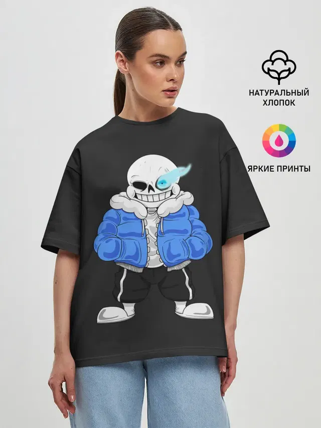 Женская футболка оверсайз