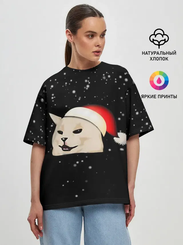 Женская футболка оверсайз