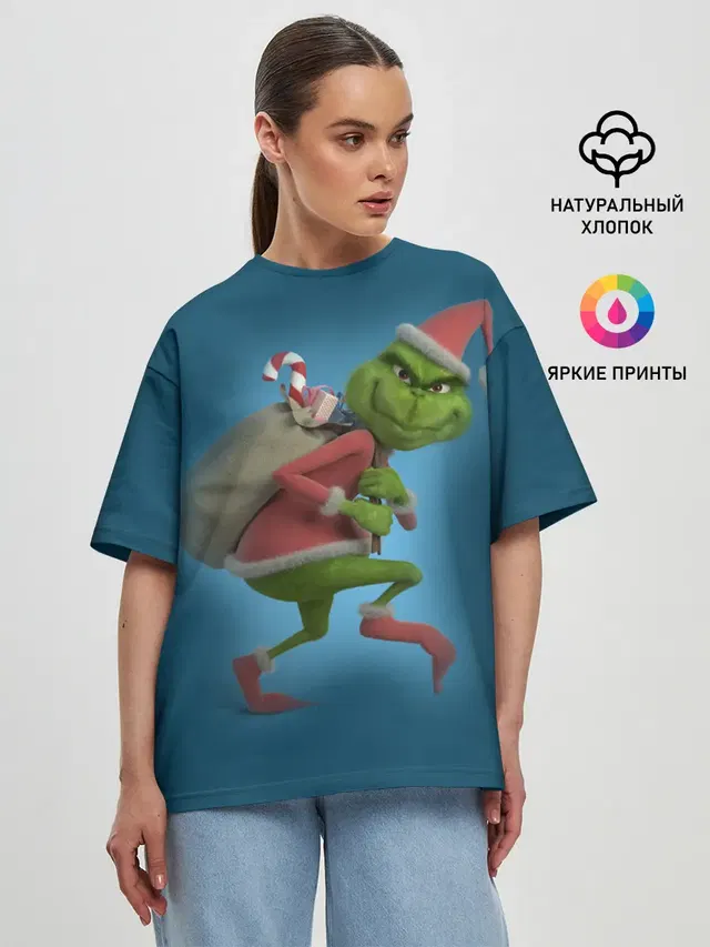 Женская футболка оверсайз
