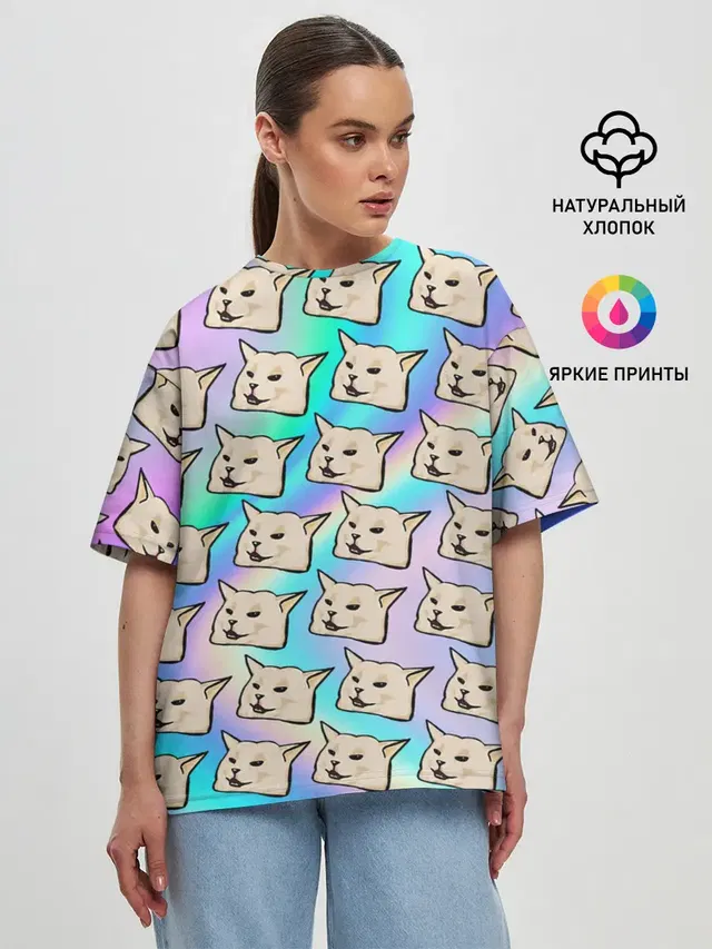 Женская футболка оверсайз