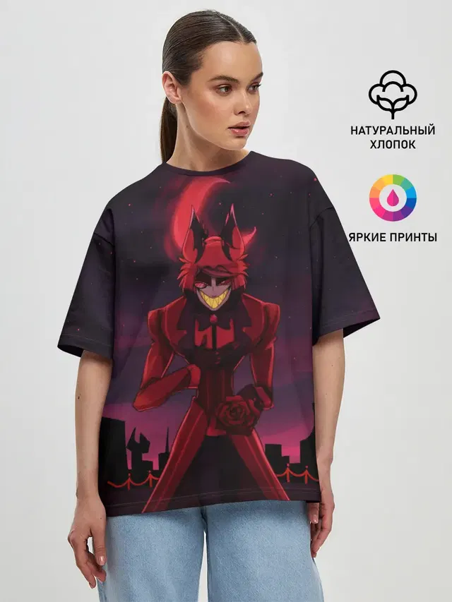 Женская футболка оверсайз