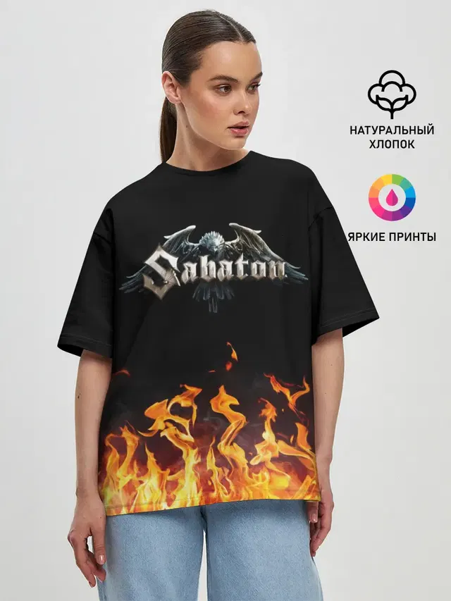 Женская футболка оверсайз