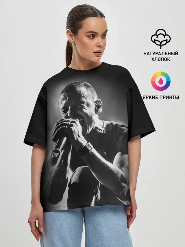 Женская футболка оверсайз