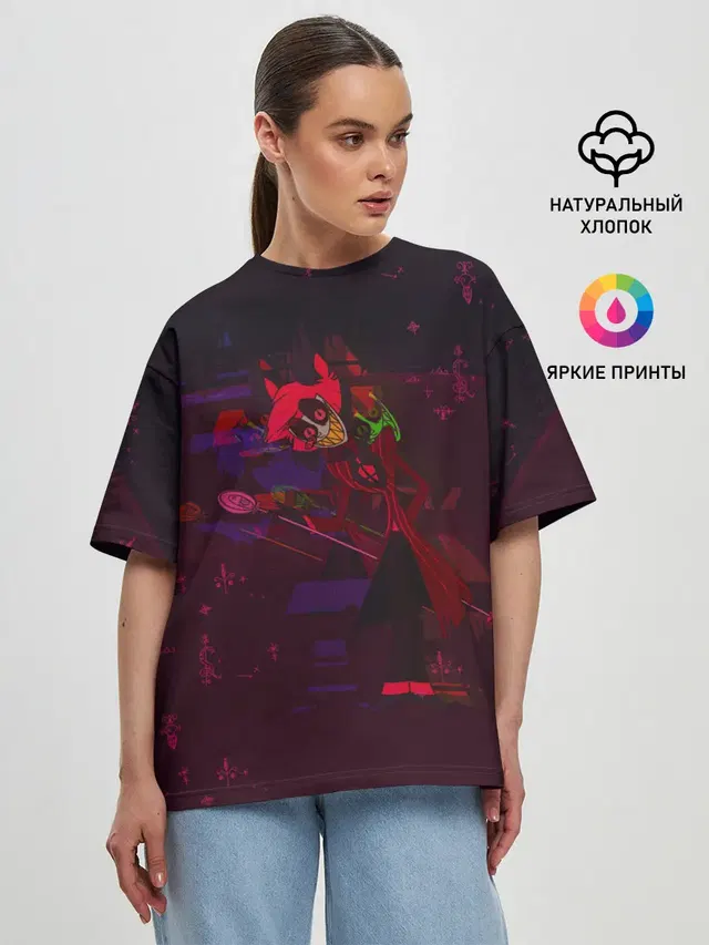 Женская футболка оверсайз