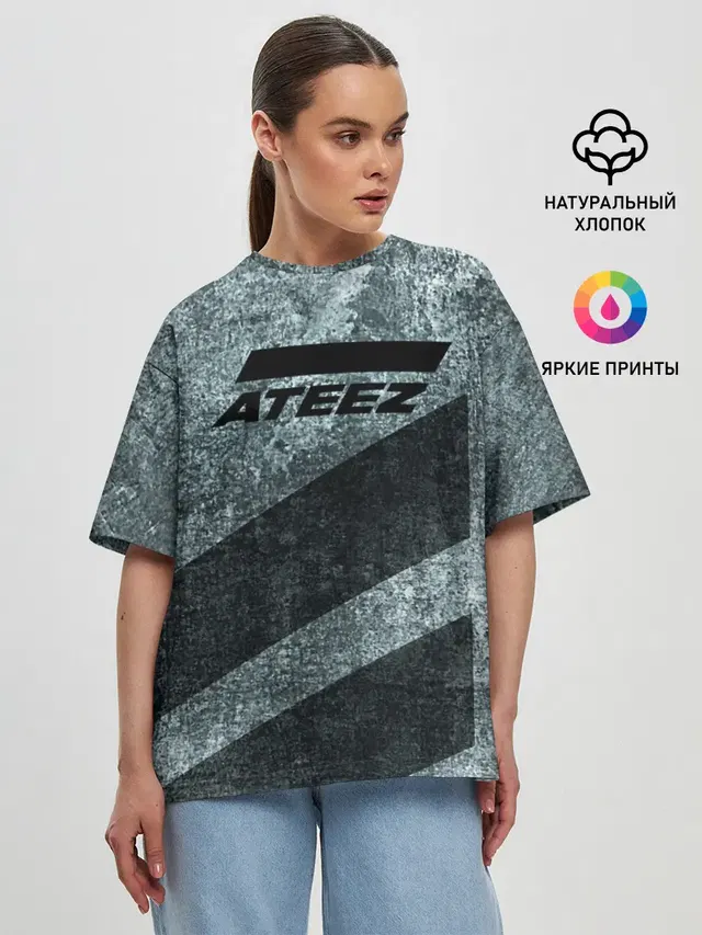 Женская футболка оверсайз