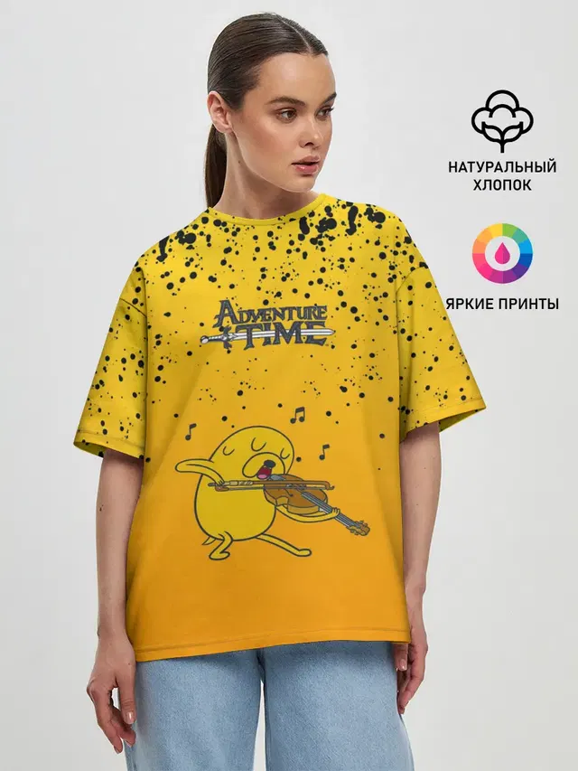 Женская футболка оверсайз