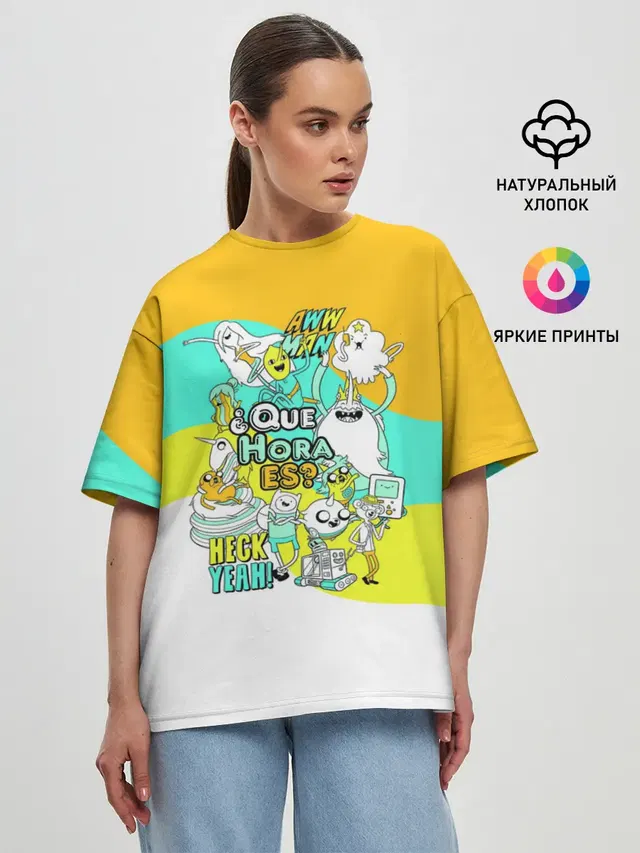 Женская футболка оверсайз