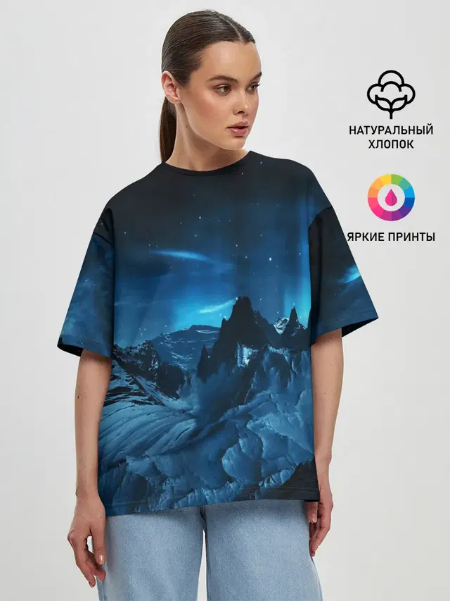 Женская футболка оверсайз