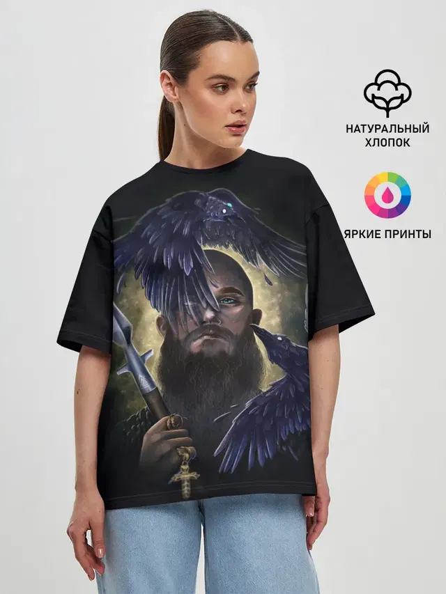 Женская футболка оверсайз