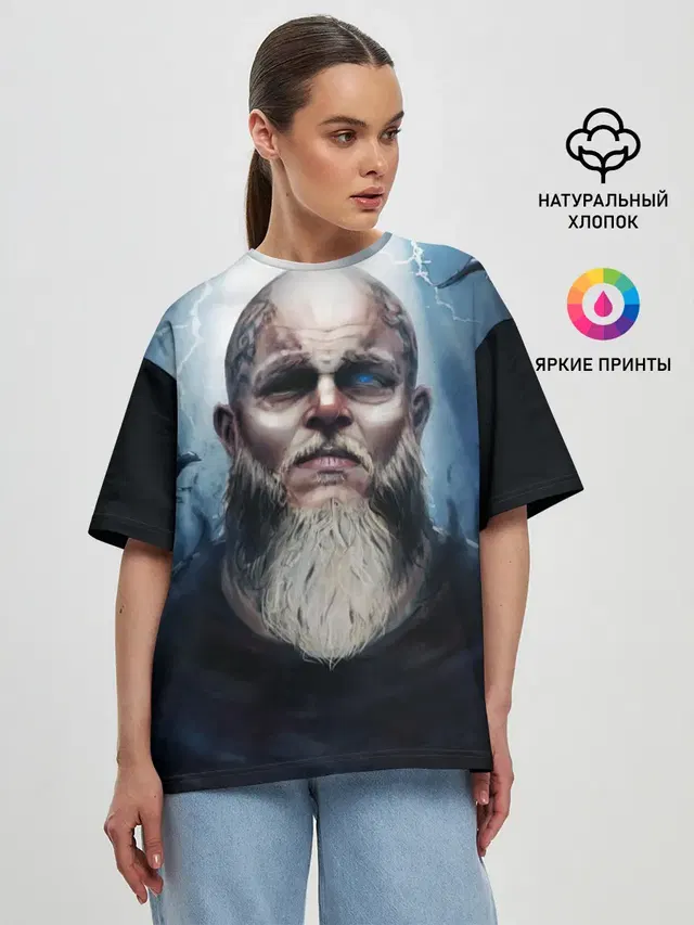 Женская футболка оверсайз