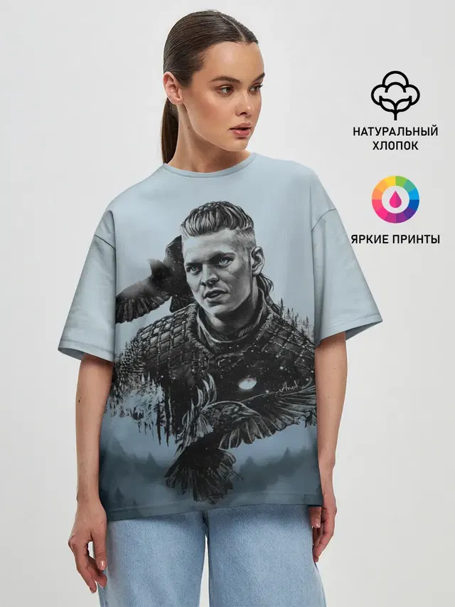 Женская футболка оверсайз