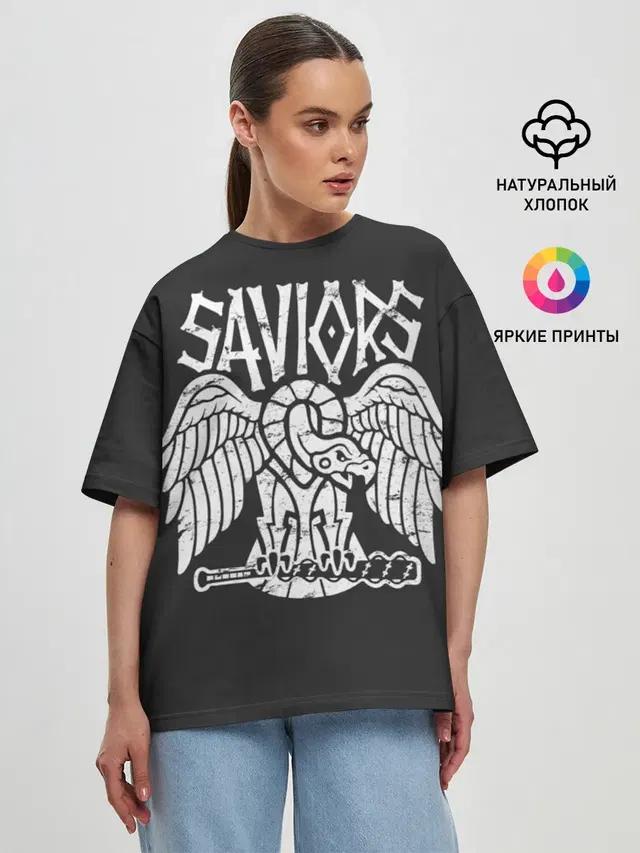 Женская футболка оверсайз