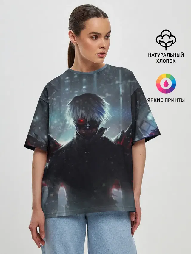 Женская футболка оверсайз