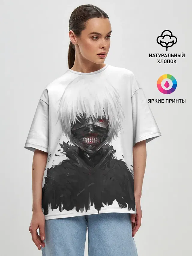 Женская футболка оверсайз