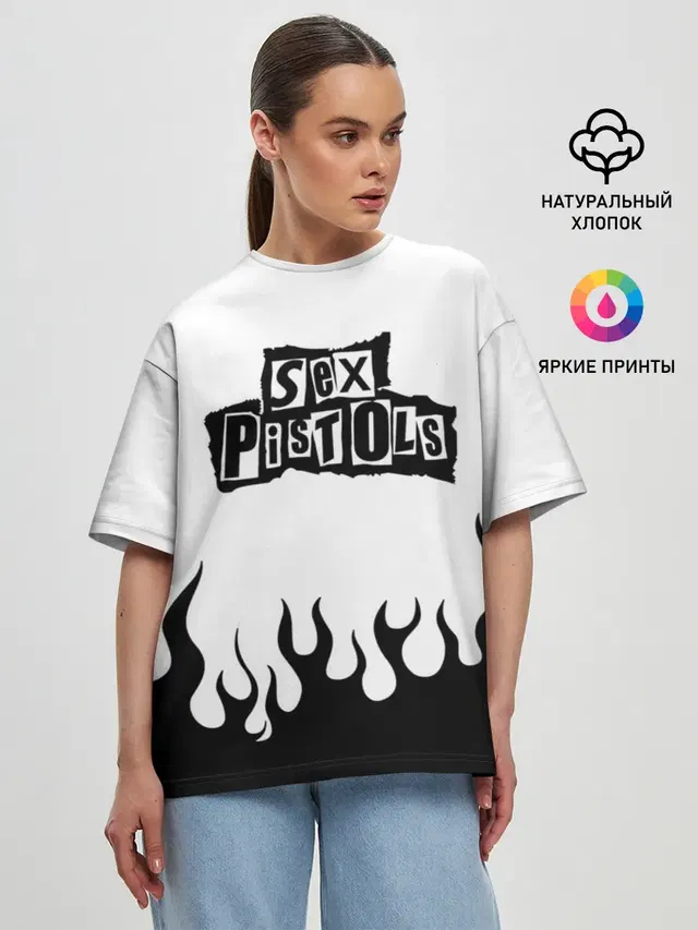 Женская футболка оверсайз