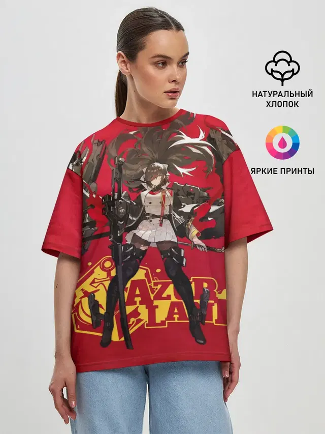 Женская футболка оверсайз