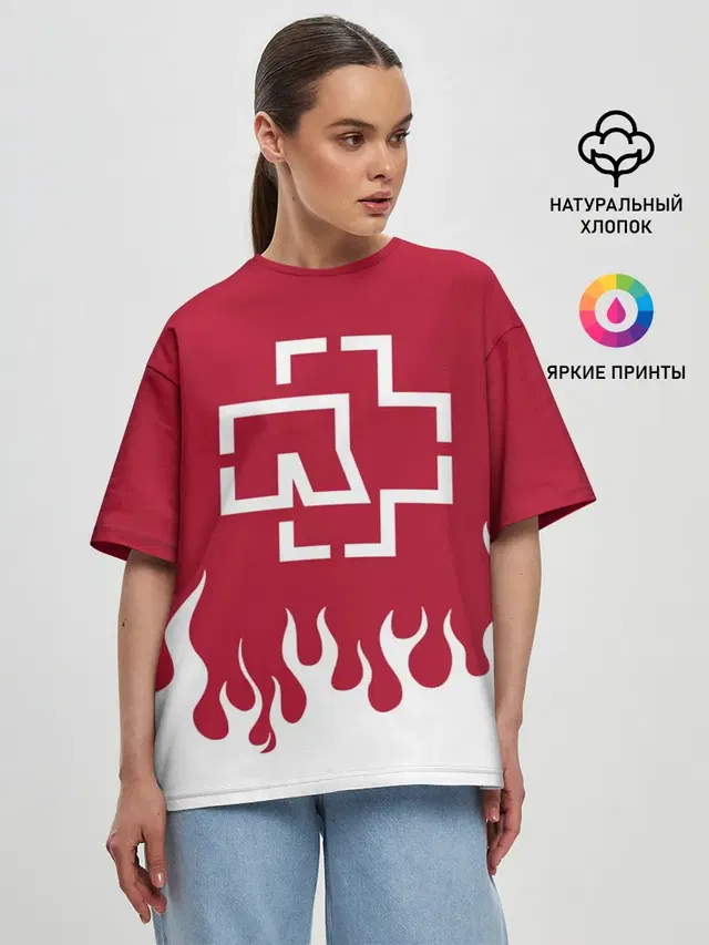 Женская футболка оверсайз