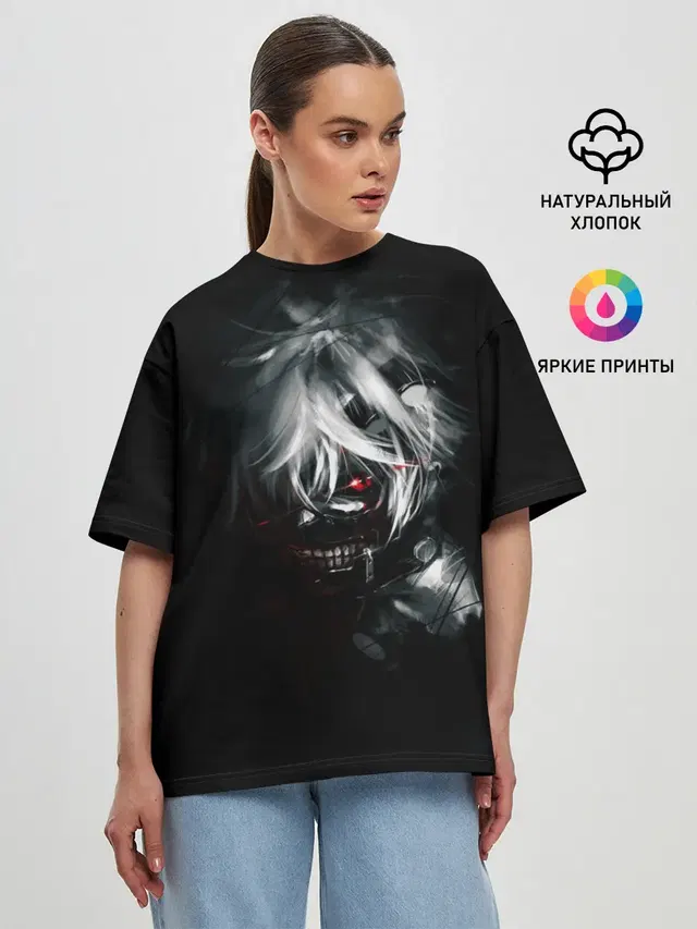 Женская футболка оверсайз